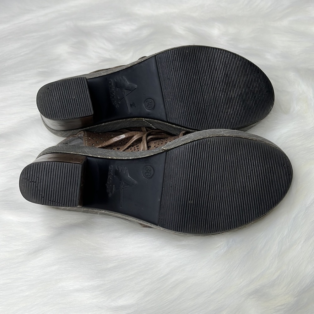 Antelope Block Heel Platform Sling Back Sandals W… - image 8